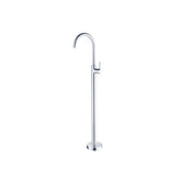 Nero Dolce Floor Mounted Bath Filler Mixer - Chrome